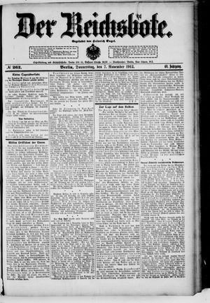 Der Reichsbote vom 07.11.1912