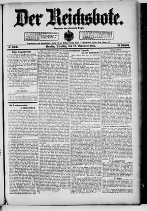 Der Reichsbote vom 12.11.1912