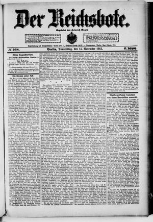Der Reichsbote vom 14.11.1912