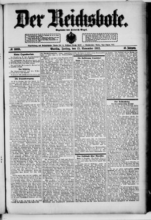 Der Reichsbote vom 15.11.1912