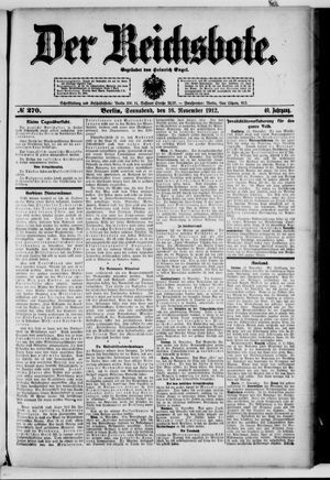 Der Reichsbote vom 16.11.1912