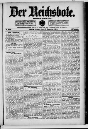 Der Reichsbote vom 17.11.1912
