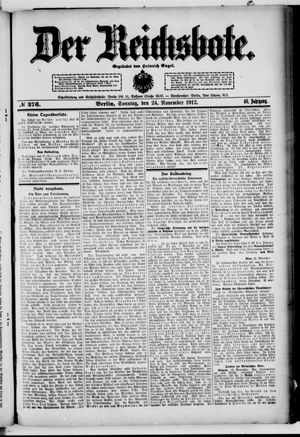 Der Reichsbote vom 24.11.1912
