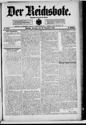 Der Reichsbote vom 26.11.1912