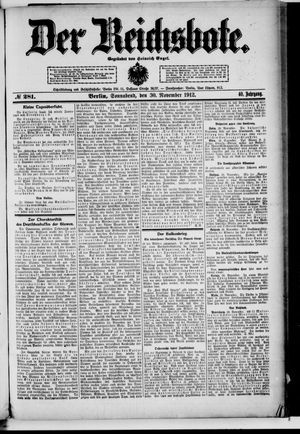 Der Reichsbote vom 30.11.1912