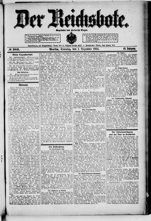 Der Reichsbote vom 01.12.1912