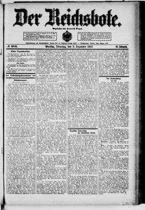 Der Reichsbote vom 03.12.1912