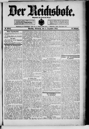 Der Reichsbote vom 04.12.1912