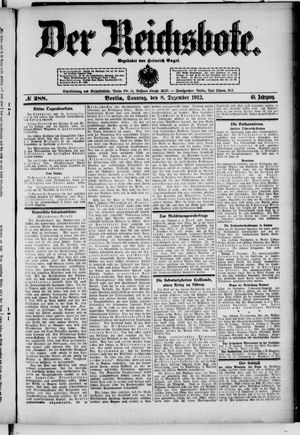 Der Reichsbote vom 08.12.1912