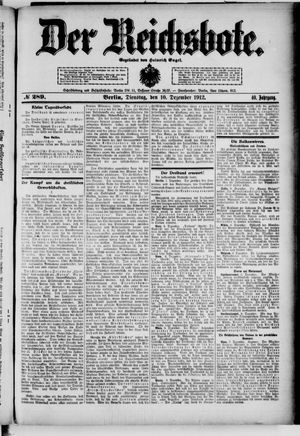 Der Reichsbote vom 10.12.1912