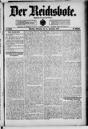 Der Reichsbote vom 11.12.1912