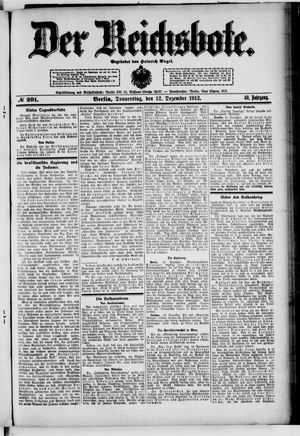 Der Reichsbote vom 12.12.1912