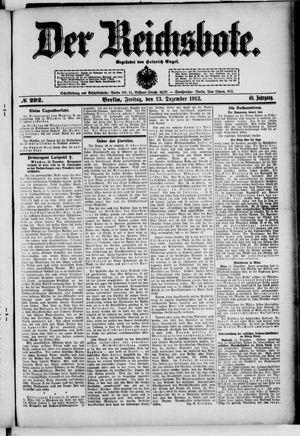 Der Reichsbote vom 13.12.1912