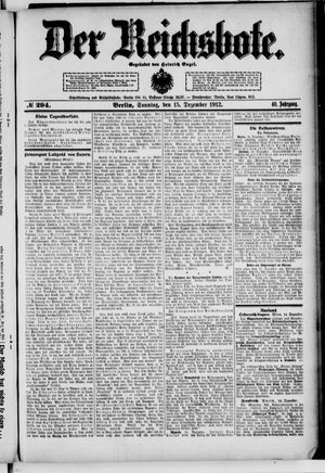 Der Reichsbote vom 15.12.1912