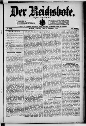 Der Reichsbote vom 17.12.1912