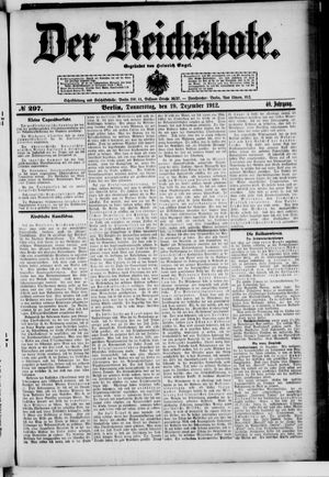 Der Reichsbote vom 19.12.1912