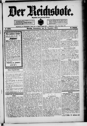 Der Reichsbote vom 21.12.1912