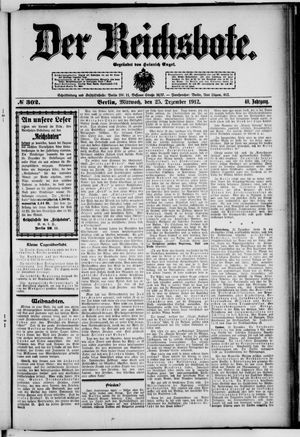 Der Reichsbote vom 25.12.1912