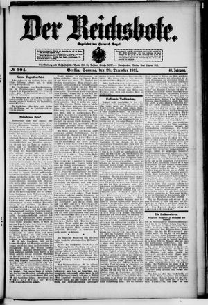 Der Reichsbote vom 29.12.1912
