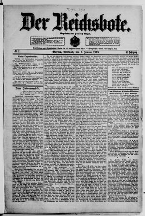 Der Reichsbote vom 01.01.1913