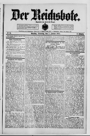 Der Reichsbote vom 07.01.1913