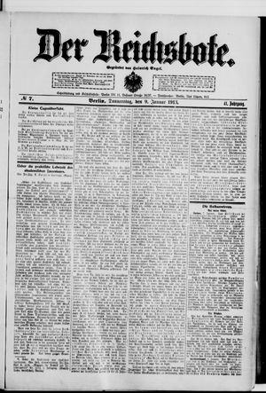 Der Reichsbote vom 09.01.1913