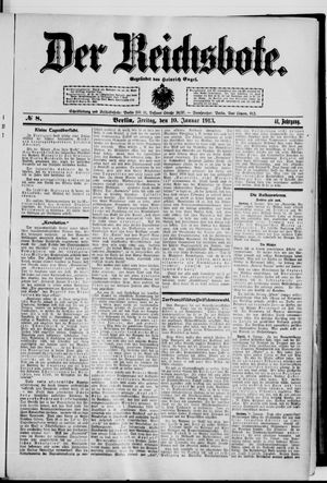 Der Reichsbote vom 10.01.1913