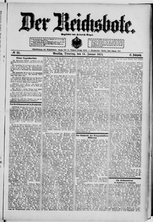 Der Reichsbote on Jan 14, 1913