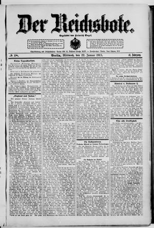 Der Reichsbote vom 22.01.1913