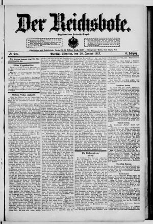 Der Reichsbote on Jan 28, 1913