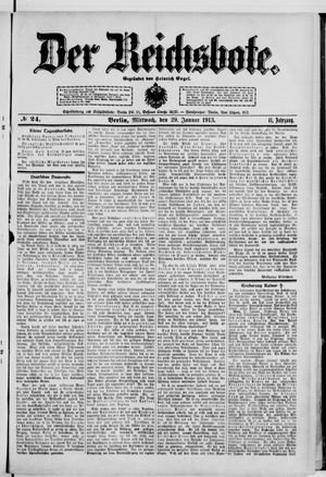 Der Reichsbote on Jan 29, 1913