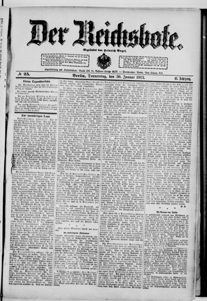Der Reichsbote on Jan 30, 1913