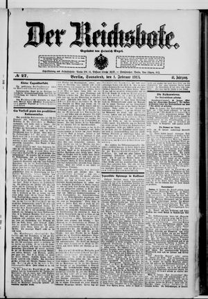 Der Reichsbote vom 01.02.1913