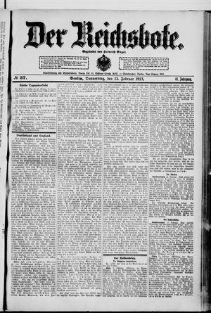 Der Reichsbote on Feb 13, 1913
