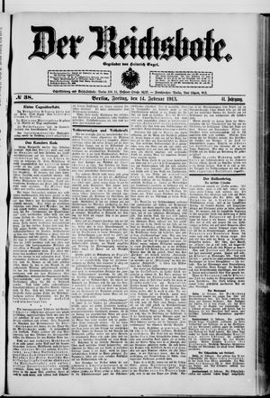 Der Reichsbote on Feb 14, 1913