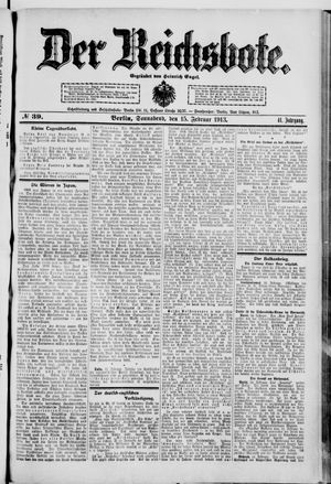 Der Reichsbote vom 15.02.1913