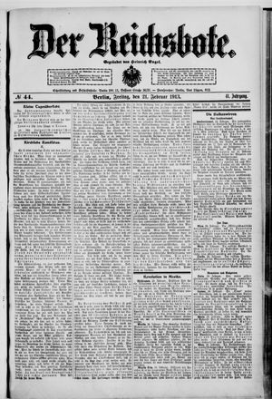 Der Reichsbote vom 21.02.1913