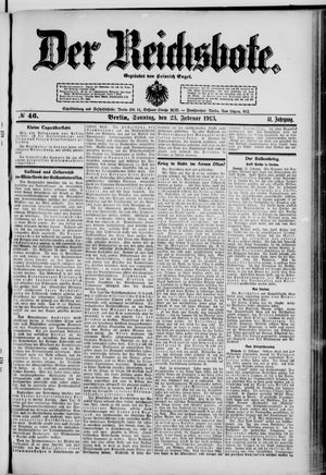 Der Reichsbote on Feb 23, 1913