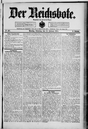 Der Reichsbote on Feb 25, 1913