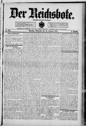 Der Reichsbote on Feb 26, 1913