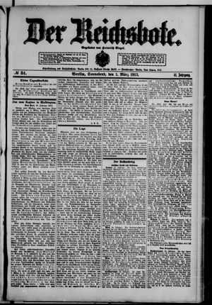 Der Reichsbote vom 01.03.1913