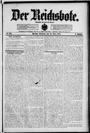 Der Reichsbote vom 26.03.1913