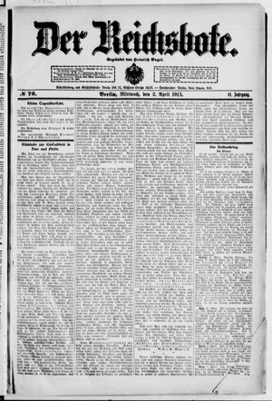 Der Reichsbote vom 02.04.1913