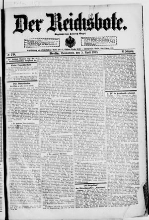 Der Reichsbote on Apr 5, 1913