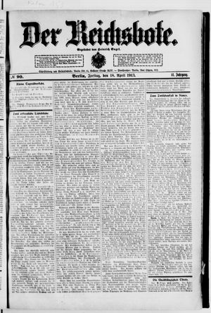 Der Reichsbote vom 18.04.1913