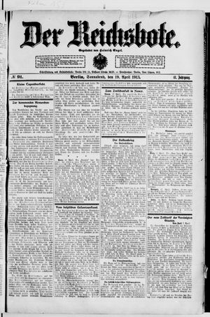 Der Reichsbote on Apr 19, 1913