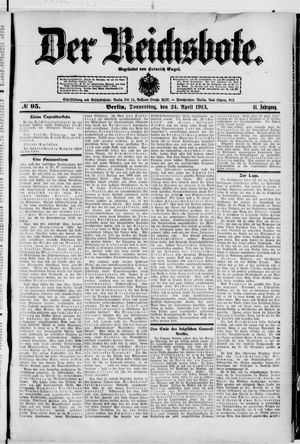 Der Reichsbote vom 24.04.1913