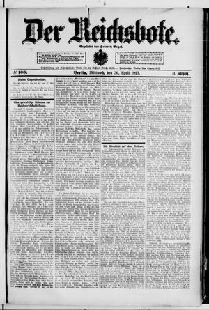Der Reichsbote vom 30.04.1913
