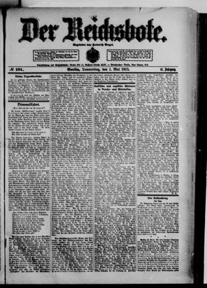 Der Reichsbote vom 01.05.1913