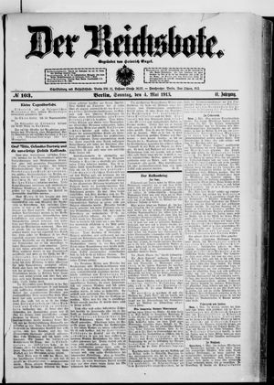 Der Reichsbote on May 4, 1913